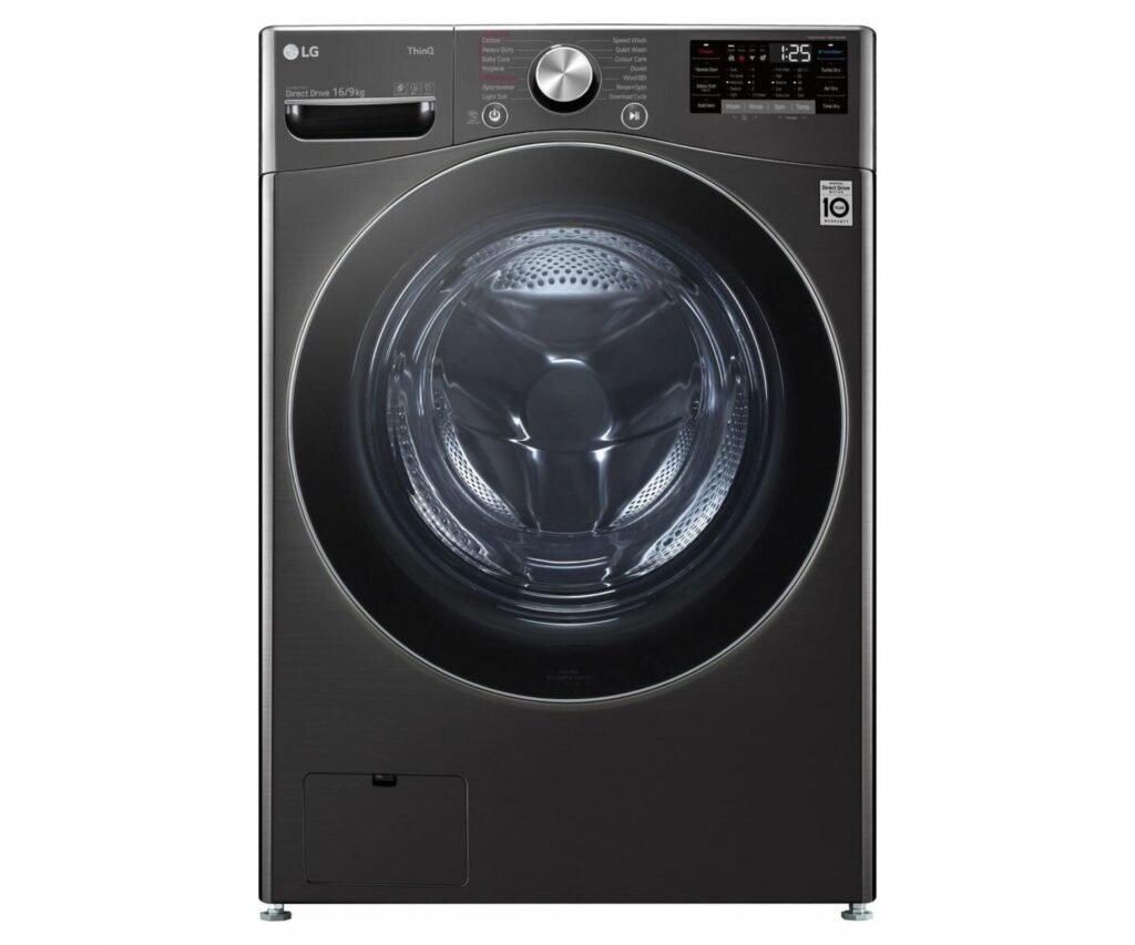 LG 16kg/9kg steam+ and turbo clean washer dryer combo