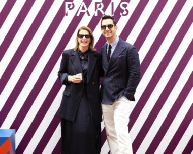 Belle editor Tanya Buchanan in Milan with style editor-at-large Steve  Cordony. ‘