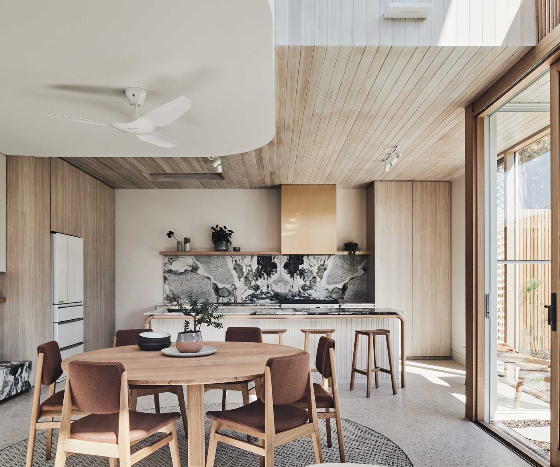 round dining table handmade ceramics